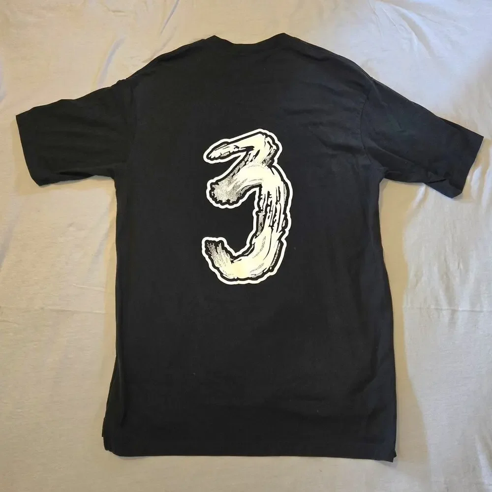 adidas Y-3 Brushstroke Graphic Logo T-Shirt Black/White Size Small HY1271